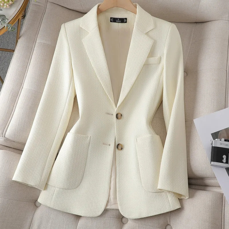 Blazer Feminino Acinturado Cordeon - Branco